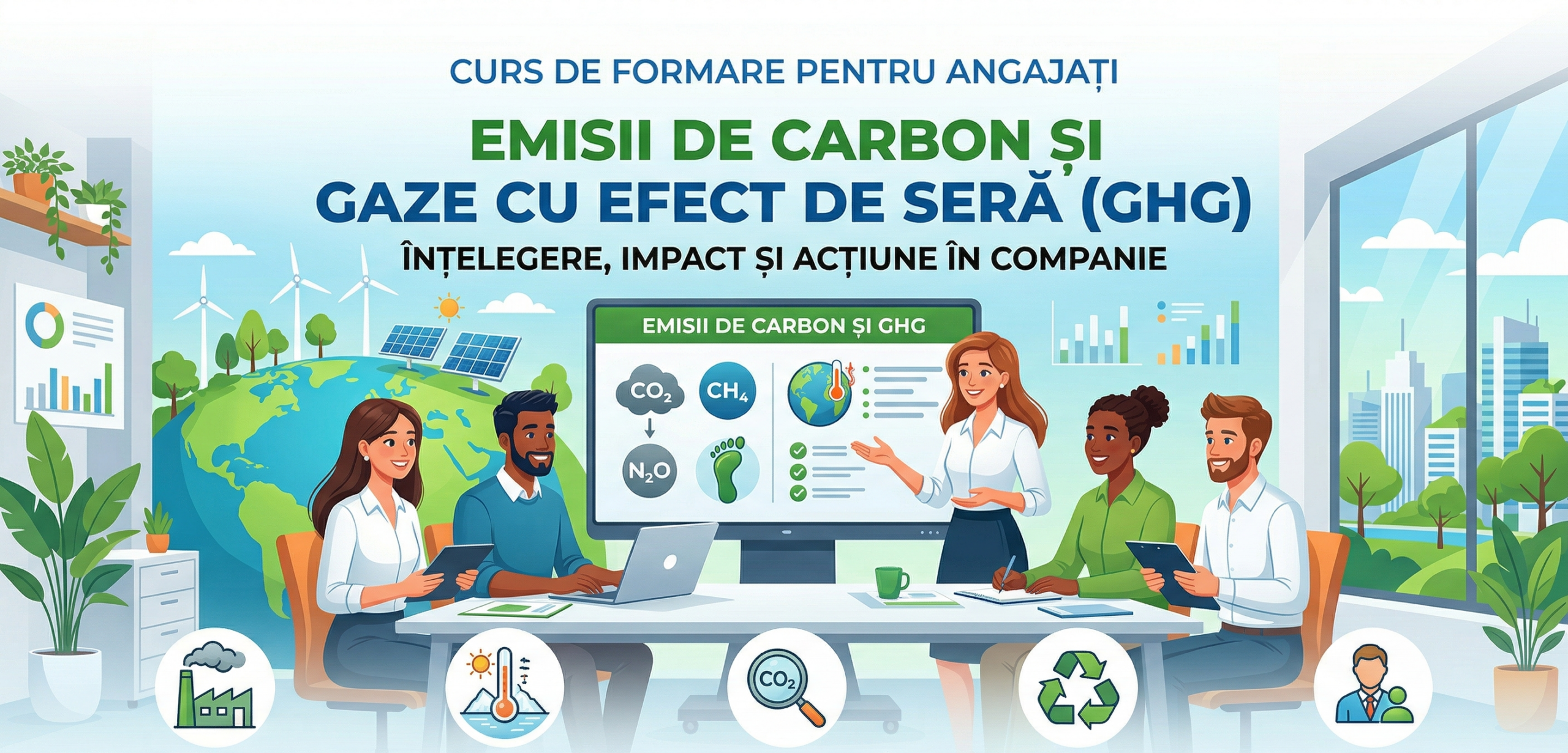 Emisii de Carbon si Gaze cu Efect de Sera (GHG)
